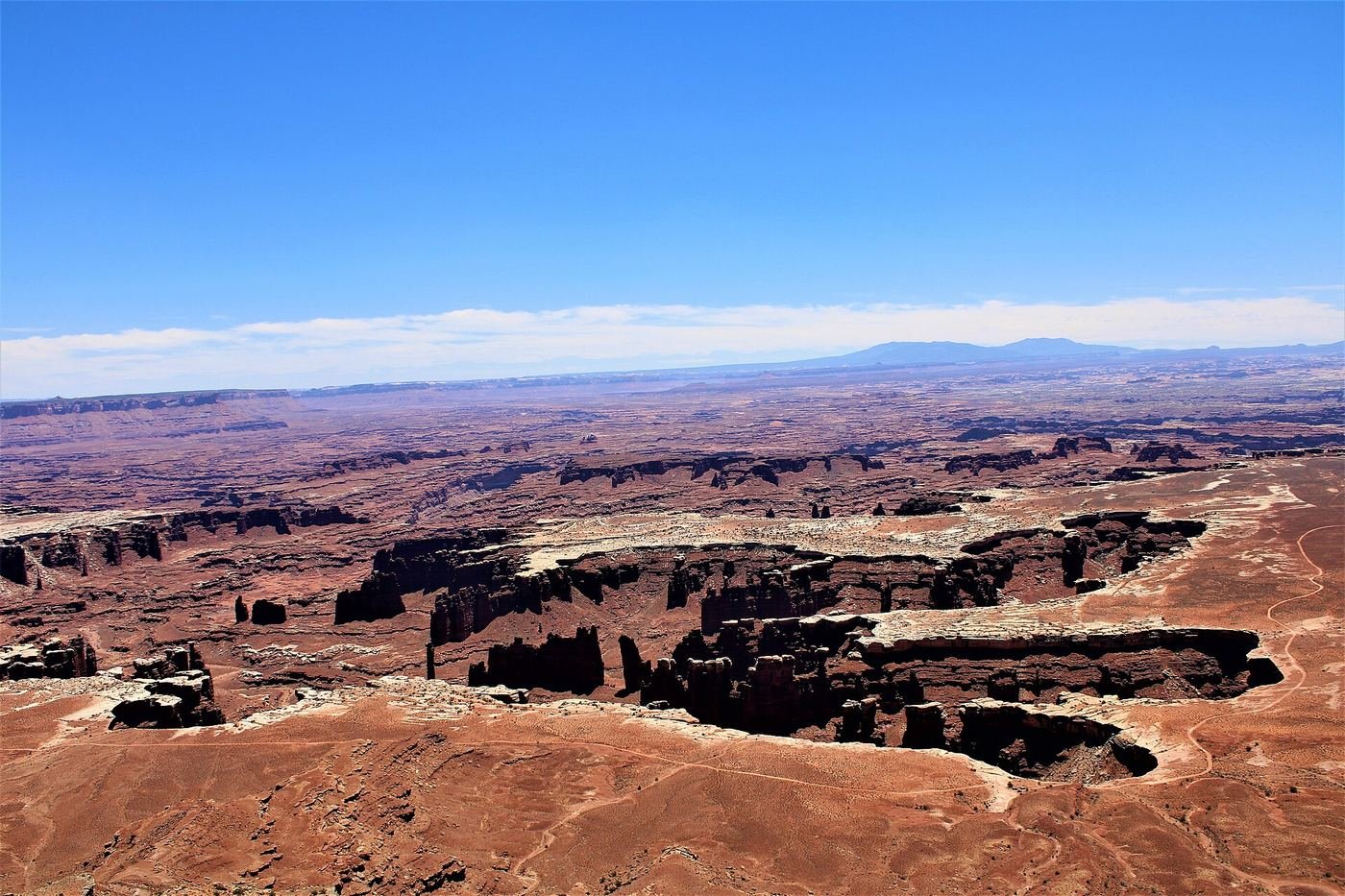 Canyon views from Grand View Point Overlook, Canyonlands National Park