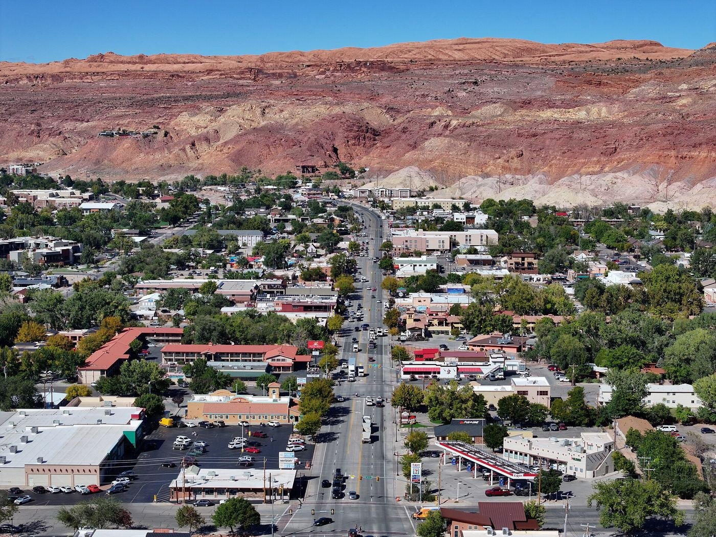 Downtown Moab, Utah, gateway town for Canyonlands National Park