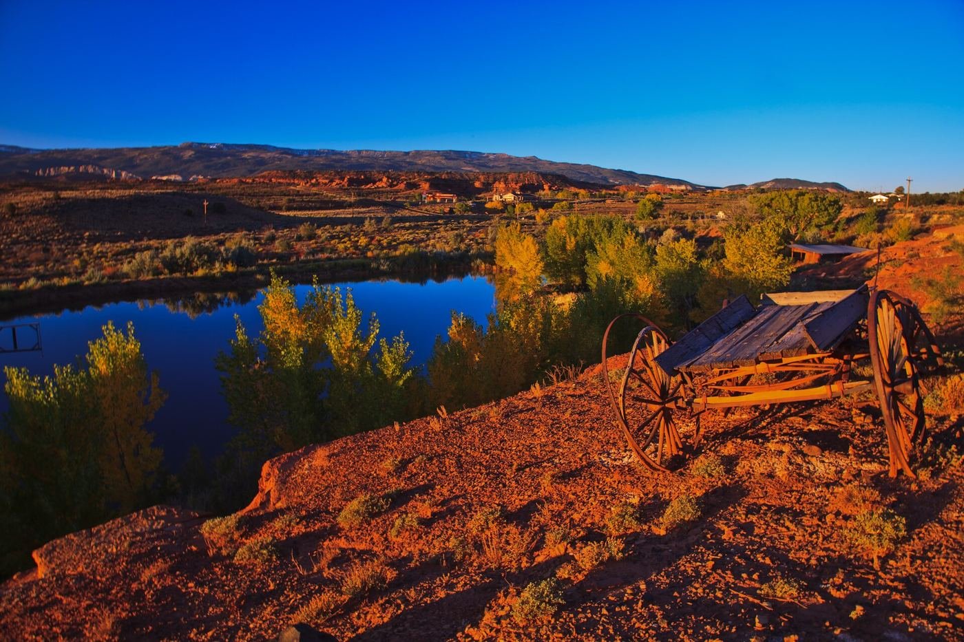 Dawn light over Torrey, Utah near Capitol Reef National Park