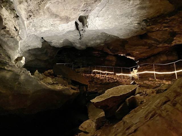 River Hall inside Mammoth Cave
