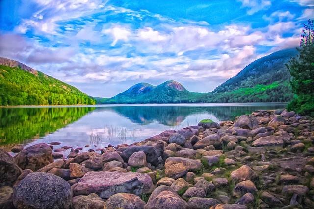 Jordan Pond in Acadia National Park