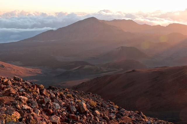 Haleakalā crater at dawn